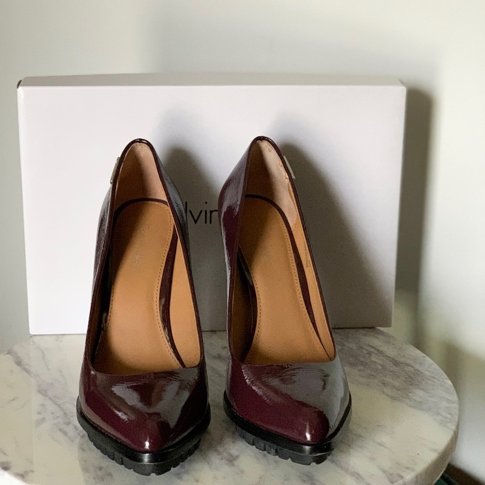 Maroon Calvin Klein Heels